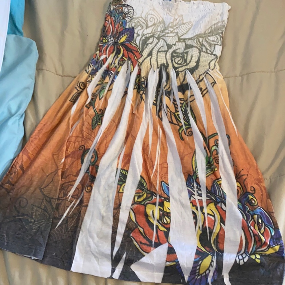 Strapless dress or cover up